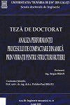 Cover for Analiza performanței procesului de compactare dinamică  prin vibrații pentru structuri rutiere: teză de doctorat