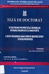 Cover for Studii privind proprietăților sistemelor epoxidice modificate cu nano-ferite: teză de doctorat