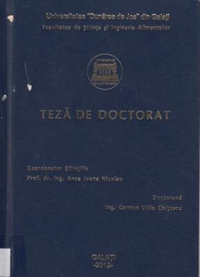 Cover for Cercetări privind elaborarea modelului creşterii tilapiei de Nil (Oreochromis Niloticus Linnaeus, 1758) în condiţiile unui sistem recirculant de acvacultură industrială: teză de doctorat