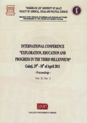 Cover for International conference „Exploration, education and progress in the third millennium”