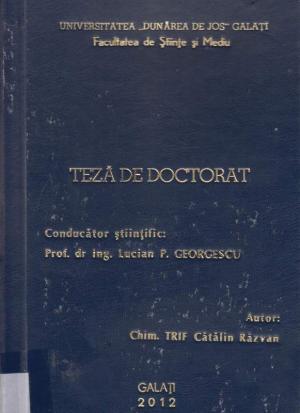 Cover for Metode moderne de valorificare a determinărilor experimentale utilizate în cuantificarea gradului de poluare a solului: teză de doctorat