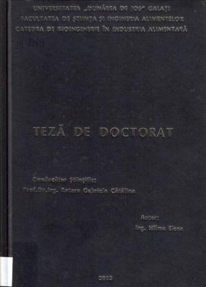 Cover for Cercetări privind obținerea produselor lactate din lapte de oaie îmbogățite în acizi grași esențiali: teză de doctorat