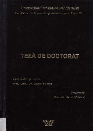 Cover for Contribuții în domeniul modelării riscurilor operaționale la nivel de companie-aplicații în domeniul construcțiilor navale: teză de doctorat