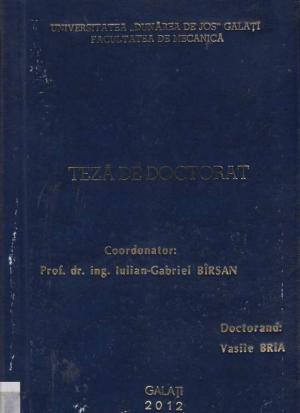 Cover for Contribuții la studiul proprietăților mecanice ale materialelor compozite armate cu țesuturi și matrice epoxidică aditivată cu amidon: teză de doctorat