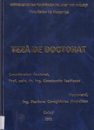 Cover for Contribuții la optimizarea regimurilor de funcționare ale instalațiilor energetice cu motoare cu ardere internă: teză de doctorat