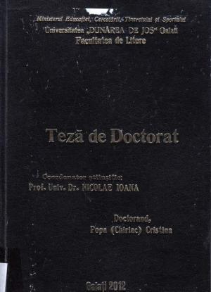 Cover for Coexistența generațiilor literare în perioada '90 - 2000: teză de doctorat