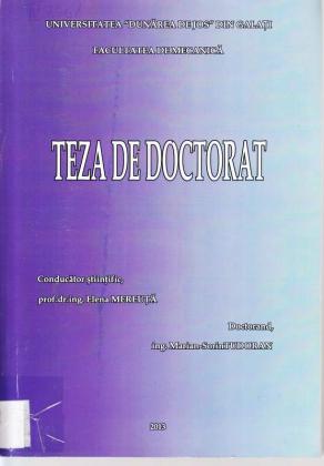 Cover for Modele biomecanice și virtuale pentru corectarea poziţiilor membrului superior uman: teză de doctorat