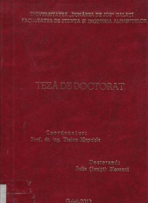 Cover for Cercetări privind influenţa unor factori de stres asupra drojdiilor de bere: teză de doctorat