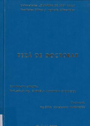 Cover for Cercetări privind valorificarea biomasei de drojdie reziduală din industria berii: teză de doctorat