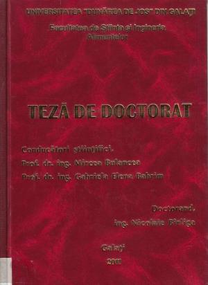 Cover for Cercetări privind optimizarea tehnologiei de producere  a vinurilor roşii cu denumire de origine „Bujoru”: teză de doctorat