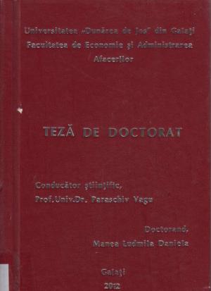 Cover for Ocuparea forţei de muncă în România, în contextul integrării în U.E.: teză de doctorat