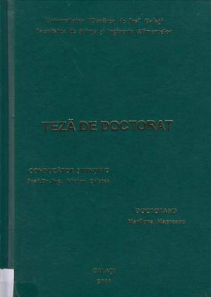 Cover for Sistem de creștere intensivă a nisetrului (Acipenser guldenstaedti): teză de doctorat