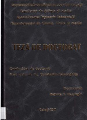 Cover for Contribuţii la studiul influenţei factorilor de mediu asupra unor obiecte de patrimoniu: teză de doctorat