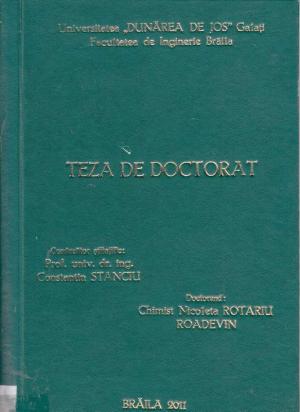 Cover for Contribuţii privind evaluarea impactului evacuărilor industriale şi agricole din judeţul Brăila asupra apelor Dunării: teză de doctorat