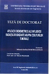 Cover for Aplicații chemometrice ale influenței radiațiilor ionizante asupra țesuturilor tumorale: teză de doctorat