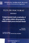 Cover for Comportamentul cinetic și molecular al unor enzime oxidative din perspectiva stabilirii relației proces-structură-funcție: teză de doctorat