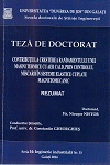 Cover for Controlul vibrațiilor de răspuns la echipamentele tehnologice în regim dinamic de funcționare: teză de doctorat